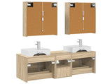 Bathroom Furniture Set 5 pcs Sonoma Oak 3406809