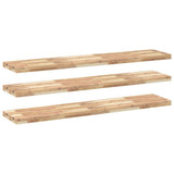 Floating Shelves 3 pcs 120x30x4 cm Untreated Solid Wood Acacia 3279461