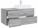 Bathroom Furniture Set 2 pcs Grey Sonoma Engineered Wood 3403973