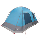 Cabin Tent with Roof Blue 8-Person Polyester and Steel 42028576