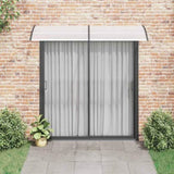 Door Canopy Black and Transparent 240x75 cm PC 144816