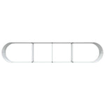 Garden Raised Bed Brown 400 x 80 x 44 cm Steel 42008137