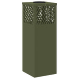 Solar LED Pathway Light 2 pcs Olive Green Cold Rolled Steel 879726