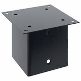 Post Bases Square 4 pcs Anthracite 141x141 mm Powder-coated Steel 42000034