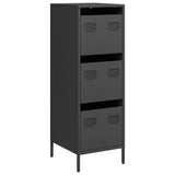 Highboard Black 39x35x103.5 cm Steel 851400