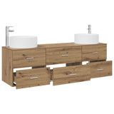 Bathroom Furniture Set 3 pcs Artisan Oak 49.5 x 44.5 x 65.5 cm 3405946
