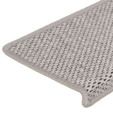 Stair Mat Set of 15 Silver 326883