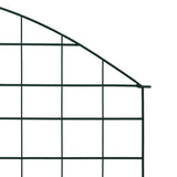Arched Garden Fence Set 77.5x78.5 cm Green 146103