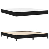 Box Spring Bed with Mattress Black 180 x 210 cm Fabric 3398757