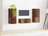 TV Cabinet Set 5 pcs Old Wood Engineered Wood 3409103