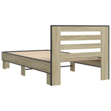 Bed Frame without Mattress Sonoma Oak 90x190 cm Single 846085