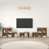 TV Cabinet Set Wall-mounted 8 pcs Artisan Oak Engineered Wood 3393275