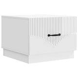 Coffee Table High Gloss White 49 x 50 x 37 cm Engineered Wood 895429