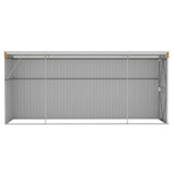 Garden Shed Wood Look Brown Galvanised steel Large Garden Shed 316232