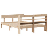 Bed Frame without Mattress 140x190 cm Solid Wood Pine 3306611