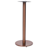 Bistro Table Leg Gold Stainless Steel Single Industrial 325443