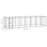 Outdoor Dog Kennel Steel 16.94 m 3082300