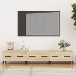 TV Cabinet Sonoma Oak 150x34,5x30 cm Engineered Wood 812648