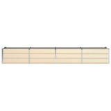 Planter Ivory 320 x 80 x 45 cm Steel 42018092