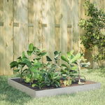 ZNTS Garden Raised Bed 100x100x18.5 cm Stainless Steel 851014