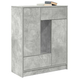 Sideboard with Drawers and Doors Concrete Grey 73x31x90 cm 861853