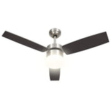 Ceiling Fan with Light and Remote Control 108 cm Dark Brown 51491