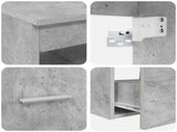 Bathroom Furniture Set 2 pcs Concrete Grey Engineered Wood 3403915