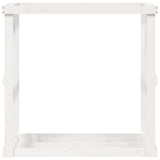 Outdoor Log Holder White 108x52x106 cm Solid Wood Pine 822627