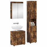 Bathroom Furniture Set TULUM 3 pcs Smoked Oak 60 x 34 x 63 cm 3398039