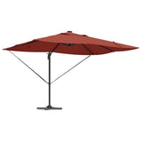 Umbrella Terracotta 352 x 251 x 265 cm Polyester and Aluminium 42003334