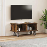 TV Stand Smoked Oak 68.5 x 35 x 35 cm Engineered Wood 891044