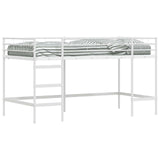 Kids'Loft Bed Frame White 79.5 x 200 cm Steel 42020767