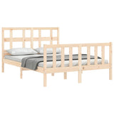 Bed Frame without Mattress Small Double Solid Wood Pine 3192981