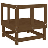 Garden Corner Sofas 2 pcs Honey Brown Solid Wood Pine 825397