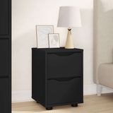 Bedside Tables 2 pcs Black 30.5 x 30 x 43 cm Engineered Wood 888800