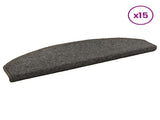 Self-adhesive Stair Mats 15 pcs 80 x 24.5 x 3.5 cm Dark Grey 42038647