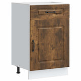 Kitchen Base Cabinet Kalmar Smoked Oak Engineered Wood 853482