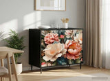 Sideboard BORNE Black Oak 69 x 33 x 76 cm Engineered Wood 8006936