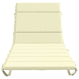 Sunlounger Cushion GEMERT 100% Polyester Cream 200 x 80 x 3 cm 948575