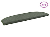 Self-adhesive Stair Mats 15 pcs Dark Green 80 x 24.5 x 3.5 cm 42038643