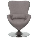Egg Chair Taupe 63 x 73 x 90 cm Fabric 42002741