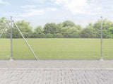 Welded Wire Fence with Concrete Base 10 x 1.5 m 3352293
