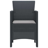 Garden Chair 2 pcs Anthracite 53 x 49 x 85 cm Polypropylene 847450