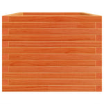 Garden Planter Wax Brown 90x60x46 cm Solid Wood Pine 3282456