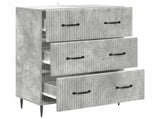 Drawer Cabinet Concrete Grey 66 x 34.5 x 89.5 cm 894838
