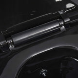 Wall Hung Rimless Toilet with Concealed Cistern Black Ceramic 3200553