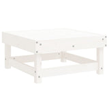 7 Piece Garden Lounge Set White Solid Wood Pine 3186404