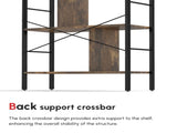 Industrial Storage Unit, 5 Tiers Bookcase with Open Compartments for Office Living Room, Bedroom, T3398P344186