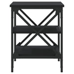 ZNTS Side Tables 2 pcs Black 40x42x50 cm Engineered Wood 825773