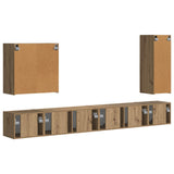 TV Wall Cabinet Set 6 pcs Artisan Oak 3408951